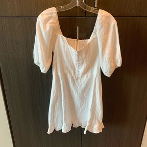 White linen reformation dress new with tags!